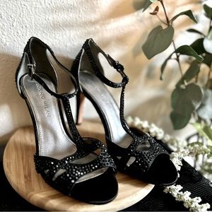 Antonio Melani black studded heels. Women’s size 7.0